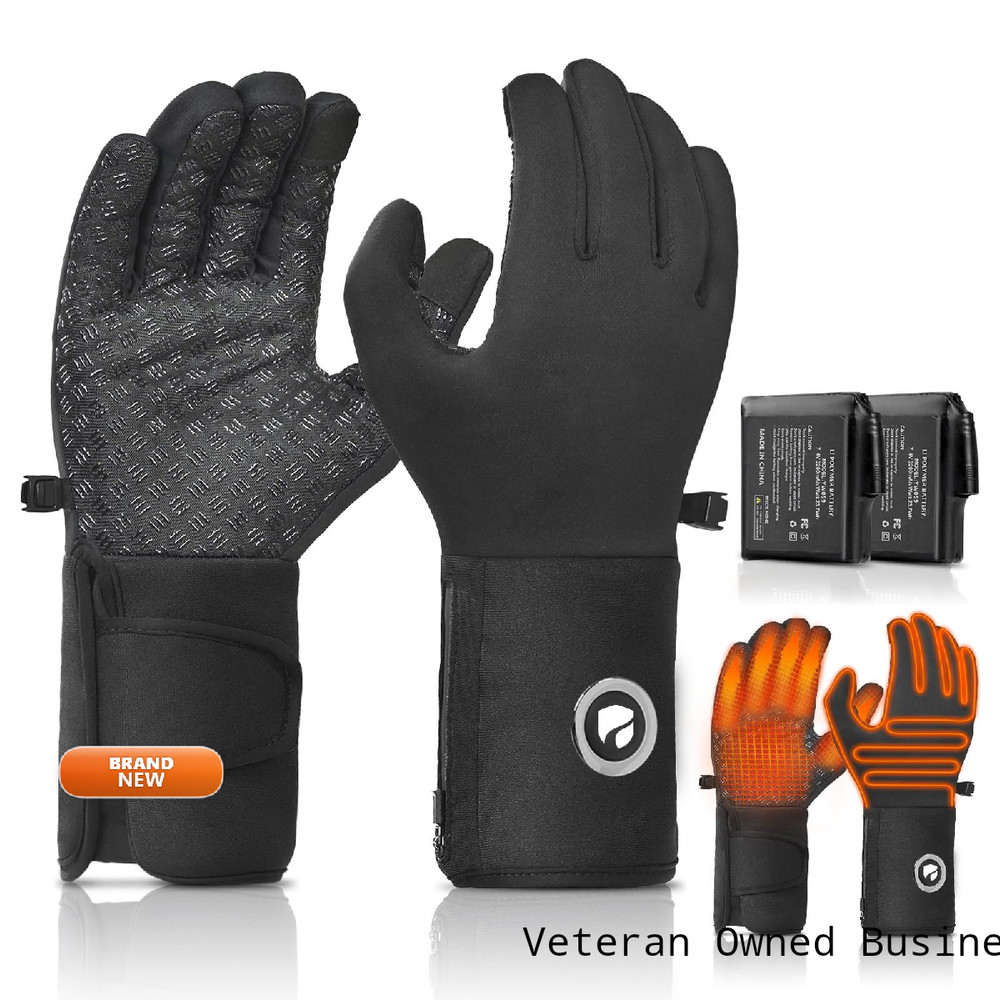 Dr.Prepare Heated Gloves For Men Women 3200Mah Rechargeable Electric Battery