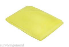 (2) Emergency Rain Poncho Survival Clear Yellow Raincoat Doomsday EDC Pack Gear