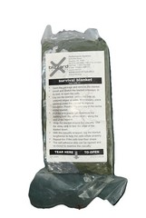 Blizzard Survival Blanket NIOP Item Code:01, 21x11x4.5cm, NSN:6532-01-524-6932