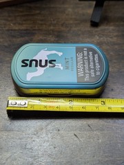 EMPTY Camel Mint Snus Tin Set (2) w/ Phrases 3″ Crafts/Survival/Fishing Storage