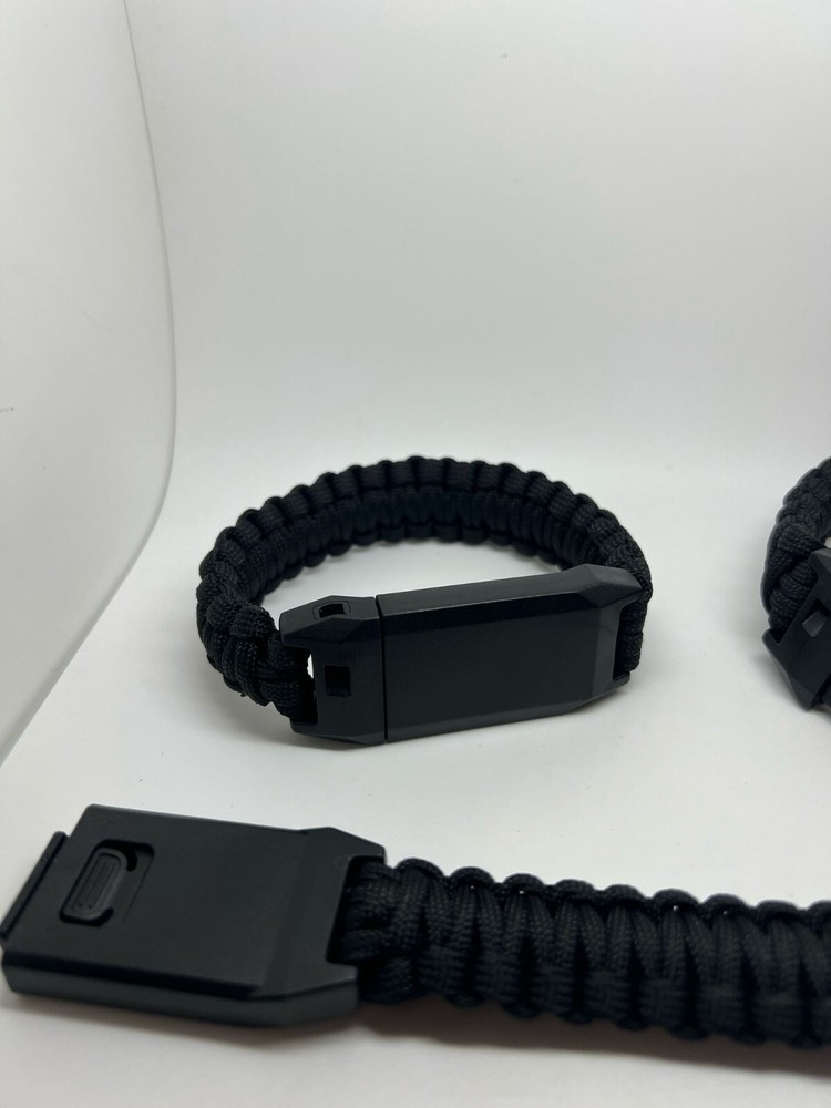 Pack of x3 Survival Bracelet Multifunctional with Whistle and Knife for Camping