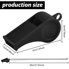50 Pieces Plastic Whistles with Lanyard Loud Crisp Sound Whistles Bulk for Sc…