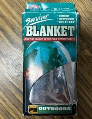 Emergency Blanket 84″ x 52″ Survivor Survival NEW