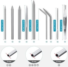 12-Piece Paracord Fid Set – Durable Stainless Steel Tools for Leather Crafting