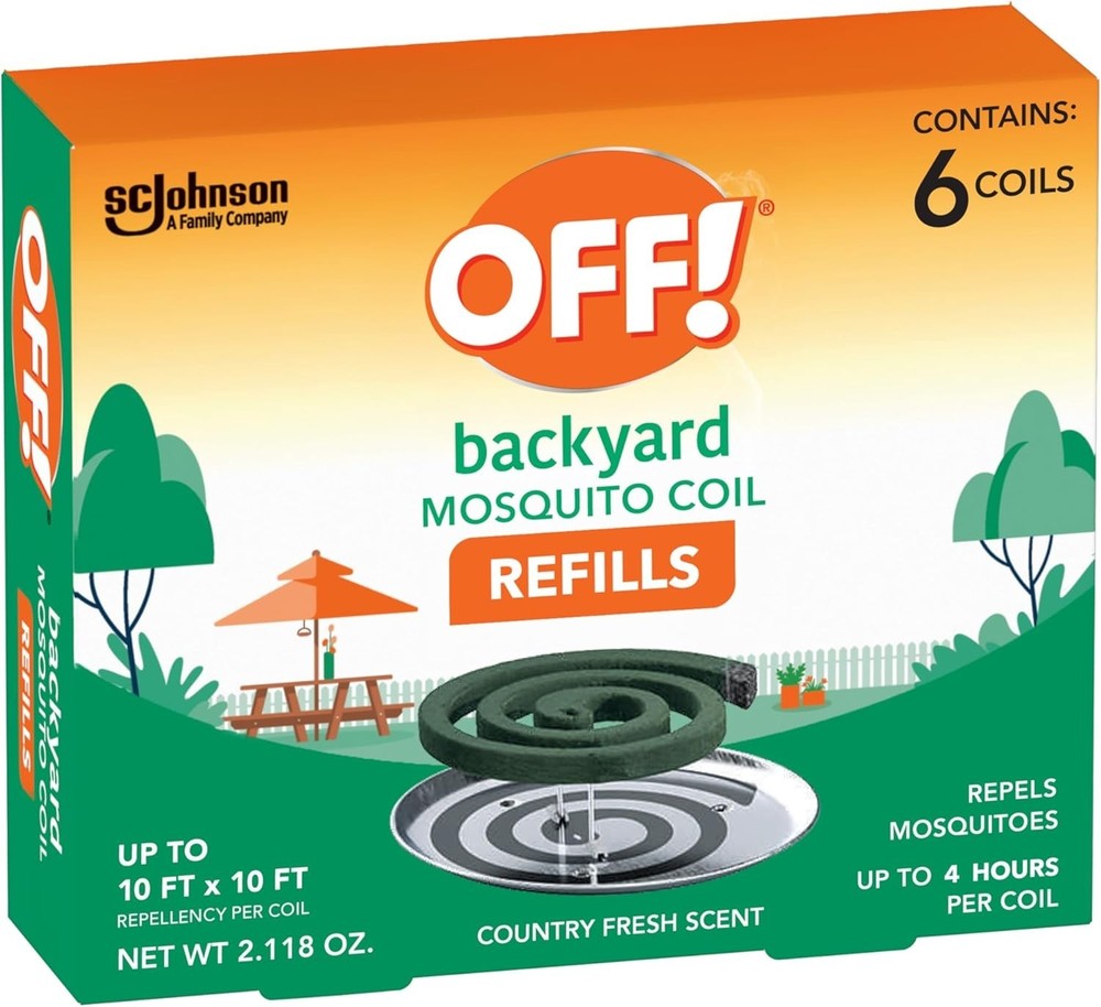OFF! Backyard Mosquito Repellent Coil Refills, Perfect for Outdoor Patios…