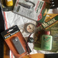 Lot Camping,Car,Hiking,compass, firestarter, snake bite mosquito Light CL6