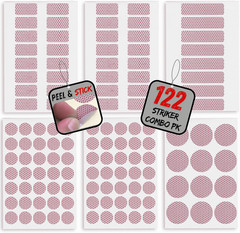 122 Piece Match Striker Variety Pack | Peel & Stick Adhesive Stricker Stickers f