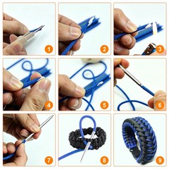 13PCS Paracord Stitching Set Leather Craft Fid Needles DIY Weaving Repair Kit US