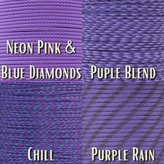 Paracord Planet | Purple Passions 550 Paracord Type III | 10-foot Hank |