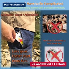 Mini Survival Fishing Kit-Compact Emergency Fishing Gear for Camping,Hiking,Bush