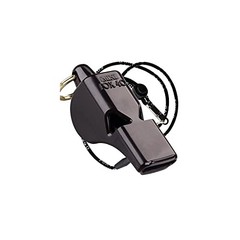 Original Mini Whistle with Lanyard, Black