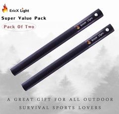2 Pack 1/2 X 6 Inch Ferro Rod Fire Starter Thick Flint Lighter Outdoor Camping