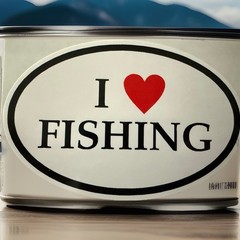 20 Piece EMERGENCY FISHING KIT 2.5” Tin w/ I ❤️fishing Oval Decal