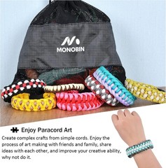 Paracord 550 Combo kit 24 Colors 10ft Paracord Rope W/ Instruction Multifunction