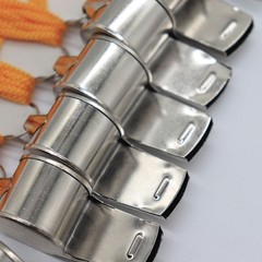 12Pcs Steel Whistles Durable Metal Fan Judge with String for Activity Silver