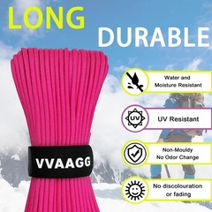 VVAAGG 1000 Paracord Rope, 50ft 12 Strand Parachute Cord for Crafting, DIY Pr…