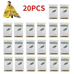 Emergency Blanket Outdoor Survive First Aid Military Rescue Kit Windproof Waterp