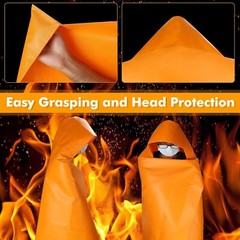 Capa ignífuga, capa de escape de incendios, capa de fibra ignífuga extra grande