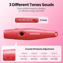 Battery Operated Electronic Whistle with 3 Adjustable Loud Sounds & Lanyard