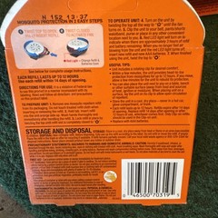 New OFF! Clip On Mosquito Repellent Fan Starter Circulated Repellents + 4 Refill