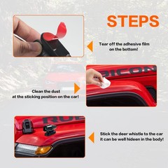 AOCISKA 8 Pieces Deer Whistle,Deer Warning Whistles Device for Car,Save Deer Whi