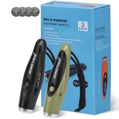 Electronic Whistles 2 Pack, Handheld 3 Tones High Volume Electric Whistles wi…