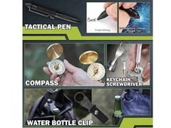 17 in 1 survival kit, survival equipment and supplies for adult men, teenagers