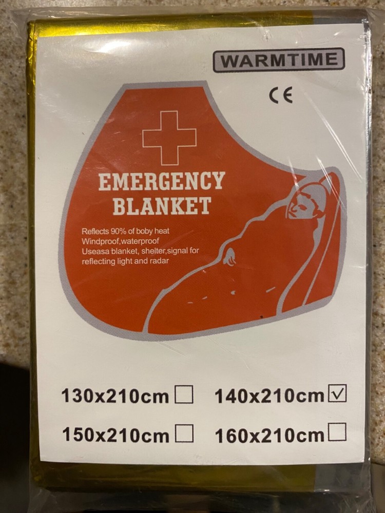 Emergency Blanket – Gold 140x210cm