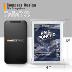 Disposable Rain Ponchos for Adults 5 Pack – Waterproof Emergency Gear