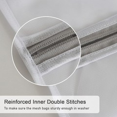 3-Pack Premium Mesh Laundry Bags – Large/Medium/Small with Sturdy Zippers for