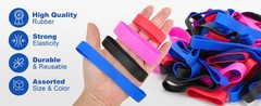 Rubber Bands Assorted Size, 4 Sizes Size84, Size82, Size 94, Size 105, Heavy