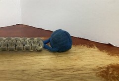 Monkey Fist Paracord Keychain, Used