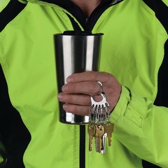 Nite Ize BigFoot Locker Stainless Steel KeyRack – Stainless (6-Pack)