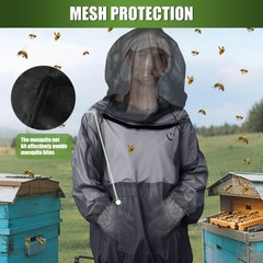 Mosquito Bug Suit Full Body Mesh Hood Jacket Pants Gloves Socks Hunting Fishing