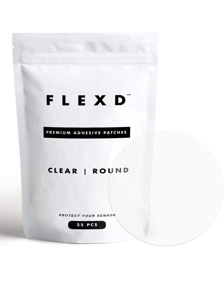 Flexd – Libre Adhesive Patches (25-Pack) Waterproof Patch, Cgm Protection Tap