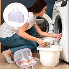 Bra Washing Bags for Laundry, 2 Pcs Laundry 93 cubic inches, Pink