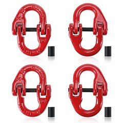 4 Pack G80 Alloy Steel Hammerlock Coupling Link, 5/16″ Hammer Lock 4400 lbs