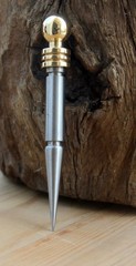 Vintage Spike Dagger Letter Opener Brass Handle Steel Blade Antique Finish Desk