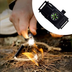 LED Light Buckle Bracelet Multi-function Tool Survival Whistle Buckle First Aid