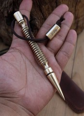 Brass Marlin Spike EDC Tool for Trekking Outdoor Enthusiasts Hiking and Sailor