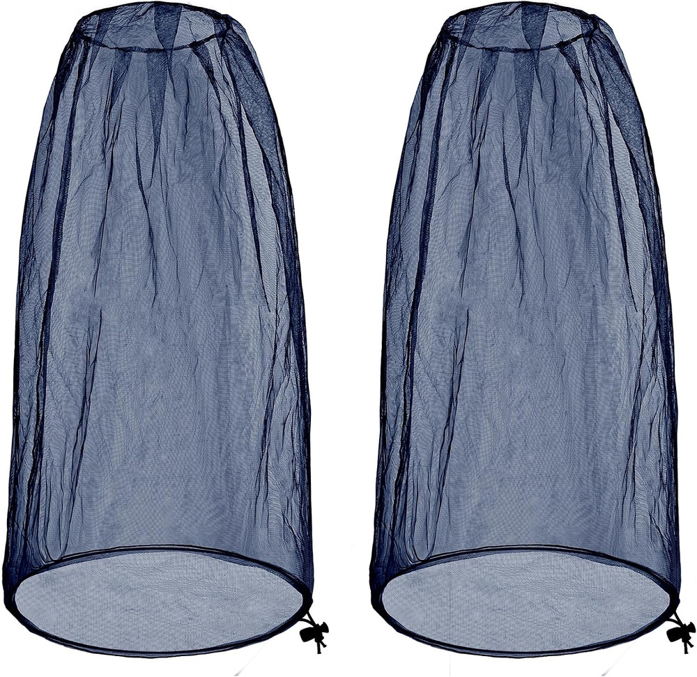 2 Pack Ultra Large Mosquito Net 42X25 Inches Mosquito Head Net Oversized Insect