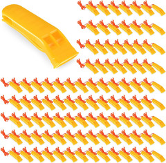 Emergency Whistles 100 Pcs Bulk Loud Safety Survival Lanyard Camping Coach Kids