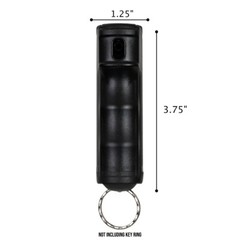 Police Magnum pepper spray .50oz black flip top keychain self defense protection