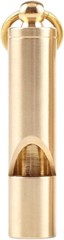 Brass Loud Emergency Whistle 125dB+ 2-Inch Pealess Outdoor Survival Key-Chain