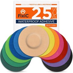 Waterproof Adhesive Patches 25 Pack for Libre 1, 2, 3 & Plus – Pre-Cut Covers
