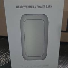 Silver Electric Hand Warmer Rechargeable Power Bank ABS Aluminum Alloy Portable