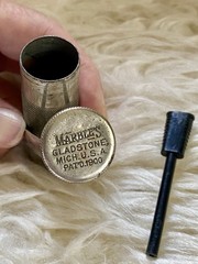 Vintage Marble’s Match Holder Safe Matchbox Waterproof w/flint?