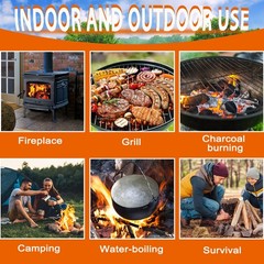 Fire Starter – Natural Fire Starters for Fireplace, Campfires, Chimney, BBQ, Fi