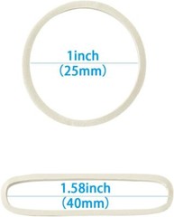 600Pcs 1inch Small Rubber Bands Stretchable Elastics White