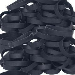 Foshine Tactical Rubber Bands Size #84,Elastic Band Black 50Pcs Heavy Duty Wide